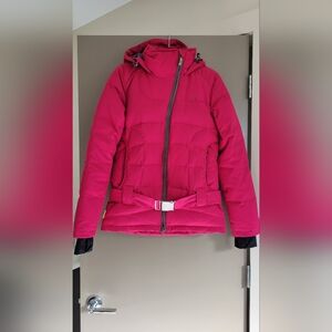 Lolё Women's Burgundy Hooded Insulated Winter Down Jacket XS